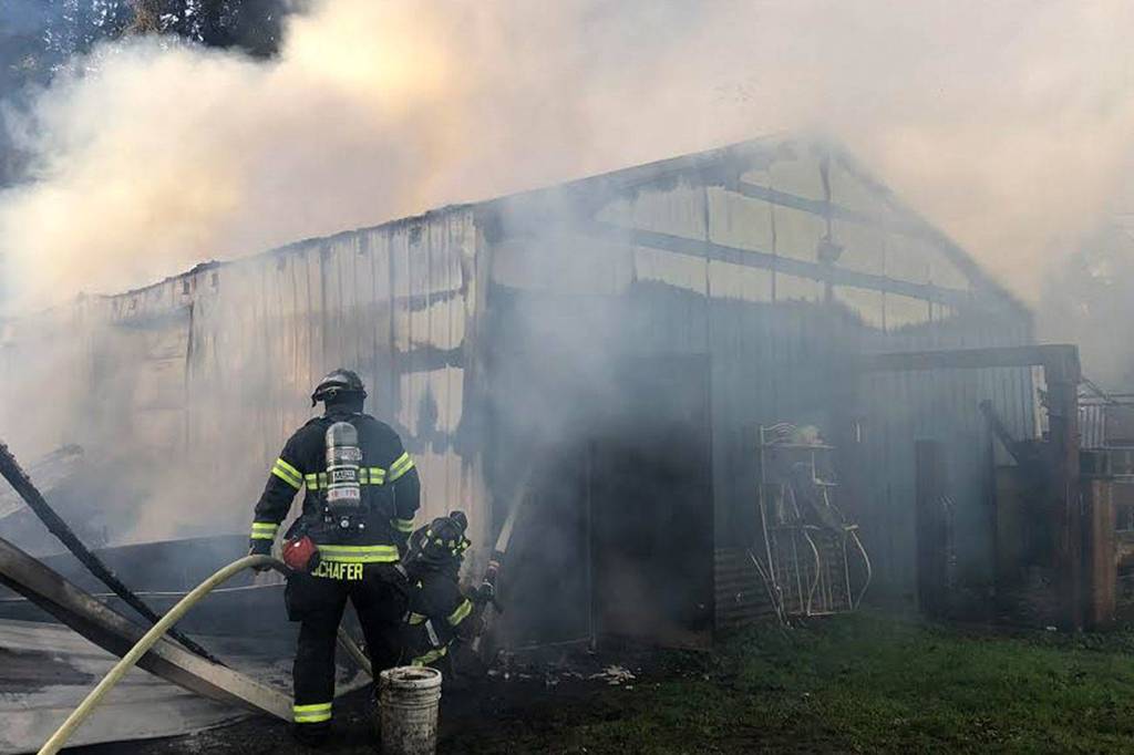 Barn fire kills seven horses|Puget Sound Fire