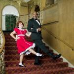COURTESY PHOTO, Mark Kitaoka                                Faith Young as Annie, with Timothy McCuen Piggee as Daddy Warbucks in the 5th Avenue Theatres production of Annie.