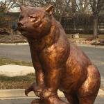 Photo of the bear statue pulled from the city of Maple Valley Facebook.