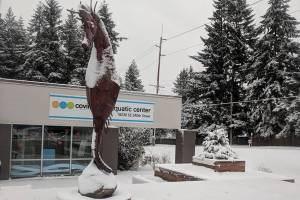 The Covington Aquatic Center along with many other businesses, schools and services have been canceled or suspended due to the weather. Photo courtesy city of Covingtons Facebook page