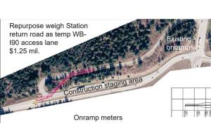 An illustration of the temporary onramp that Snoqualmie is asking funding for. Photo pulled from a slideshow made by Snoqualmie