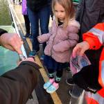 Kids from all around the area came to Lake Wilderness to fish at the Hooked On Fishing Derby. Abby Hong was able to catch a trout during this event on April 27. Photo by Kayse Angel