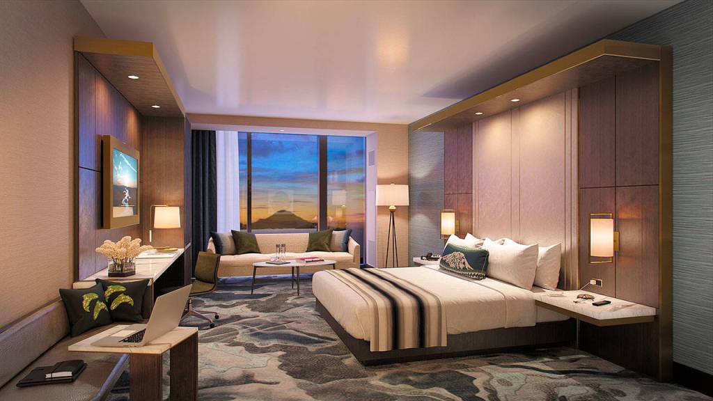 Many of the hotel towers rooms will offer sweeping views, including panoramas of Mount Rainier. COURTESY IMAGE, Tribe/Smarthouse Creative
