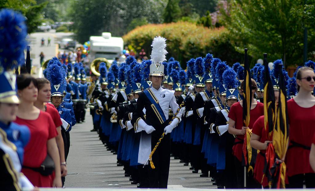 The Tahoma High School band marched their way down Witte Road during the Maple Valley Days Parade on June 8. Photo by Kayse Angel