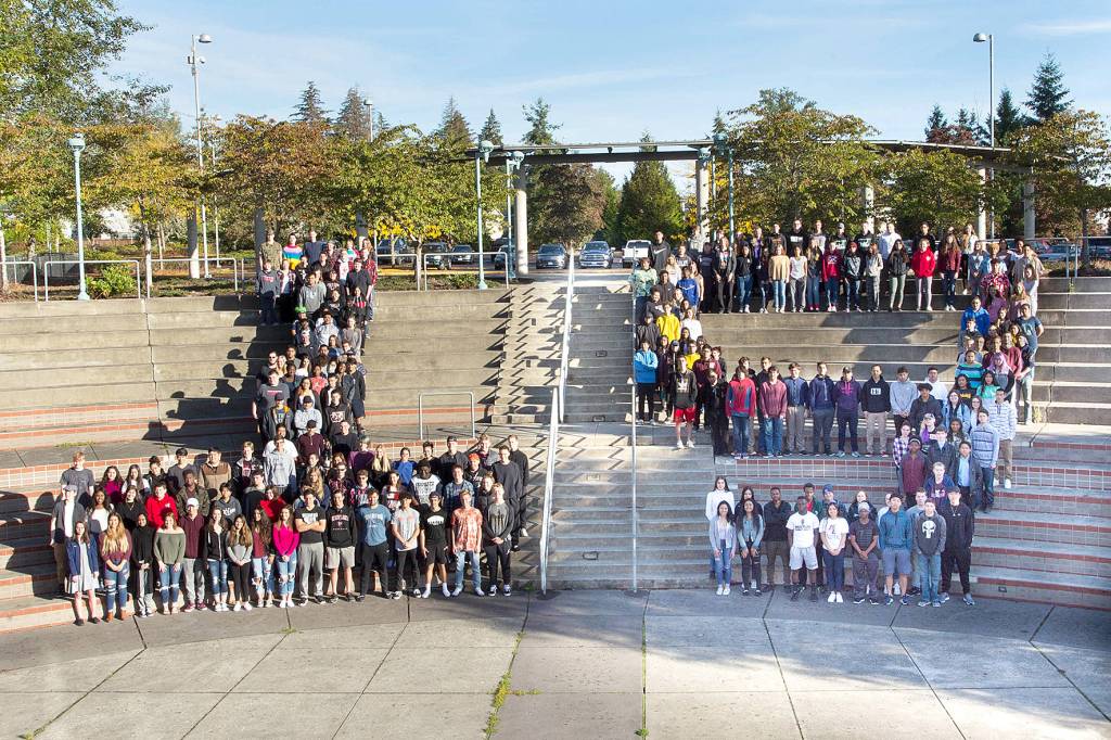 Photo courtesy of Kentlake High School.                                 Kentlake High Schools graduating class of 2019.