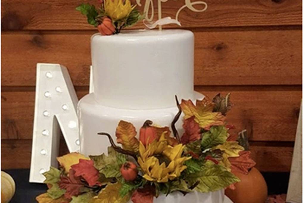 A cake made by Maple Valley resident Lydia Extein. Everything is made from scratch. The flowers and leaves are all edible and made by hand by Extein herself.                                Photo courtesy of Lydias Cakes and Confections