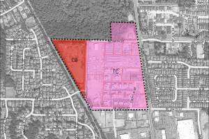 A map highlighting the areas affected by a development moratorium the Maple City Council passed during the Monday, July 8, regular meeting.                                Photo courtesy of the City of Maple Valley.