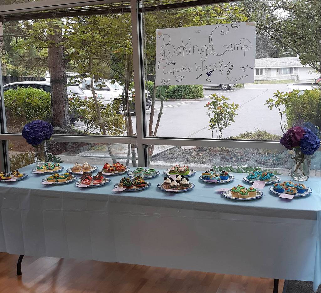 Cupcakes that the Gourmet Cupcake Campers made during the final competition of the camp.