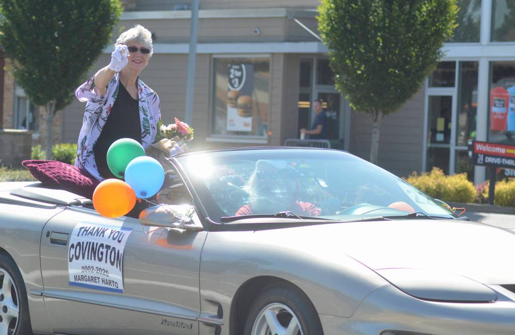 Parade participants march through Covington during the Covington Days Parade on July 20. Photos by Kayse Angel