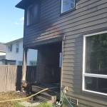 A Maple Valley home was damaged by a deck fire, but a dog was saved thanks to the quick action of local firefighters.                                Photos provided by the Puget Sound Regional Fire Authority