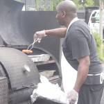 Hundreds of sausages were grilled up and sold during the 2019 Covington Sausage and Cider Fest on Saturday, Aug. 17. Photo by Danielle Chastaine.