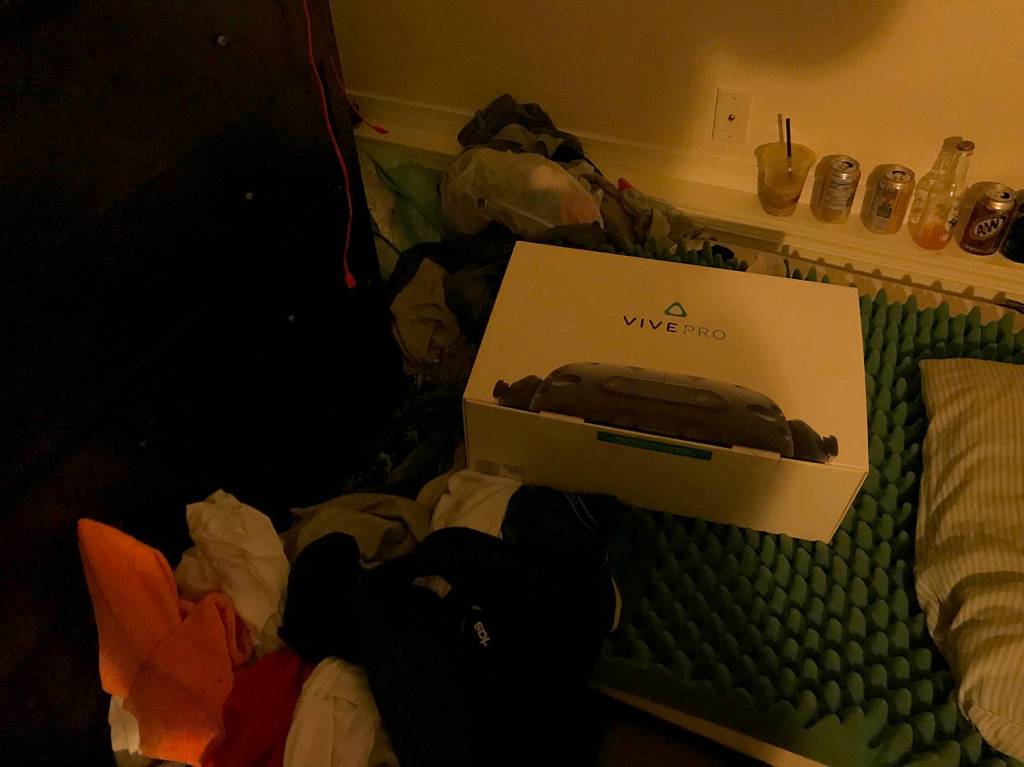 &nbsp;A $1,300 virtual reality headset was one of many items provided by Amazon to help local law enforcements catch mail thieves. Photo courtesy of the King County Sheriffs Office.&nbsp;