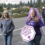 Marching in purple for survivors