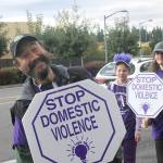 Marching in purple for survivors