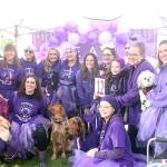 Marching in purple for survivors