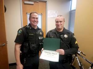 Four officers recognized for excellent service