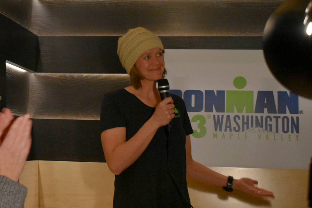 Photo by Haley Ausbun. The plan came together thanks to Maple Valley City Manager Laura Philpot, who is an IRONMAN enthusiast herself.