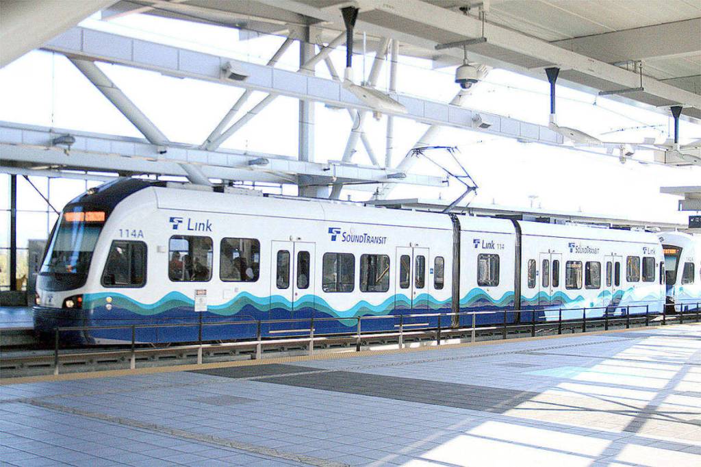 One of Sound Transits Light Rail cars. Courtesy photo
