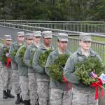 Wreaths decorate graves of fallen soldiers