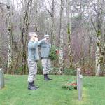 Wreaths decorate graves of fallen soldiers