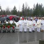 Wreaths decorate graves of fallen soldiers