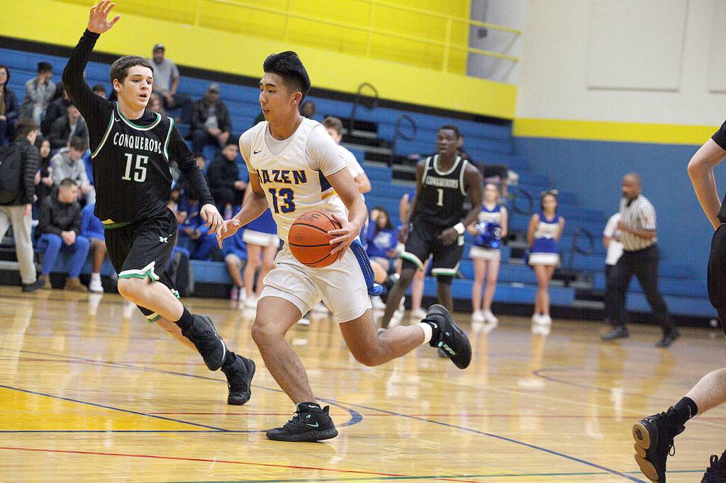 Kentwood serves Hazen basketball a loss