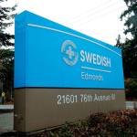 The sign at Swedish Edmonds. (Herald file)