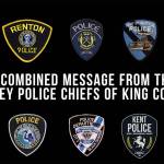 Valley police chiefs of King County release unified message in response to death of George Floyd