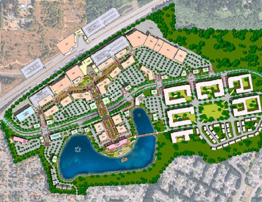 A conceptual design of the LakePointe Urban Village development coming to Covington. COURTESY GRAPHIC, Oakpointe Communities