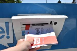 Drop box at the King County Elections headquarters in Renton. File photo