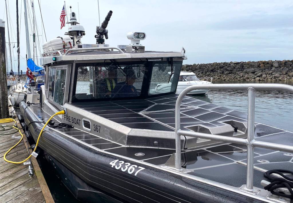 Marine 367 Zenith is replacing the previous fire boat built in 1985. (Olivia Sullivan/the Mirror)