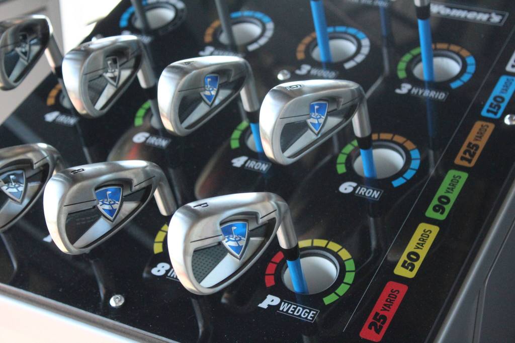 At Topgolf, patrons are provided different golf clubs to use for different games. Photo by Bailey Jo Josie/Sound Publishing