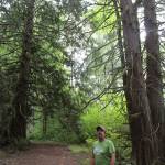 Jay Morris stands on the easement trail that runs through his property. Photo by Bailey Jo Josie/Sound Publishing.