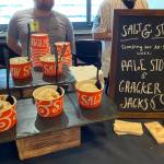 Salt & Straws Pale Stout and Cracker Jack Ice Cream is a limited-edition flavor for All-Star Week. Olivia Sullivan / The Mirror