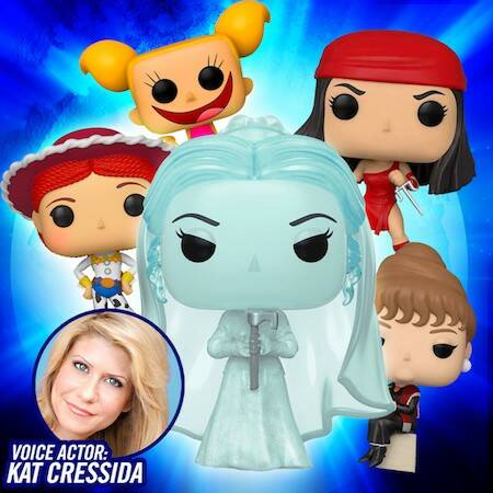 Kat Cressida will autograph pictures and Funko Pops of her most popular characters, which includes Disneys Constance Hatchaway from The Haunted Mansion, Pixars Jessie from Toy Story, Marvels Elektra and Cartoon Networks DeeDee from Dexters Laboratory. Courtesy image