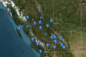 The Forest Operations Map offers details of proposed forestry operations around the province. The public are also able to submit comments through the map. Graphic by Ministry of Forests.