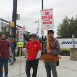 The strike began at midnight Friday, Sept.13, with Renton workers and supporters picketing from the early morning hours and into the afternoon, and some saying they will picket and strike for as long as it takes. Photo by Bailey Jo Josie/Sound Publishing.