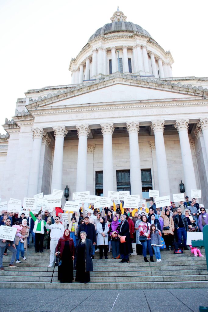 Over 200 refugees and immigrants attended the advocacy day on Feb. 27 in Olympia to ask for more support. Photo by Keelin Everly-Lang / the Mirror