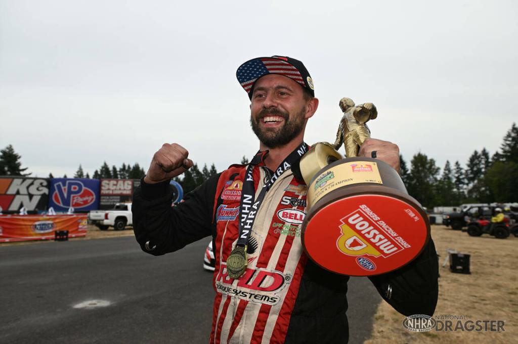 Kentwood High School alum Dallas Glenn. Image Courtesy of NHRA.