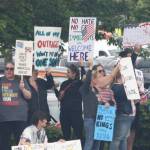 People rally June 14 in Covington during the first No Kings protest against the Trump administration. FILE PHOTO