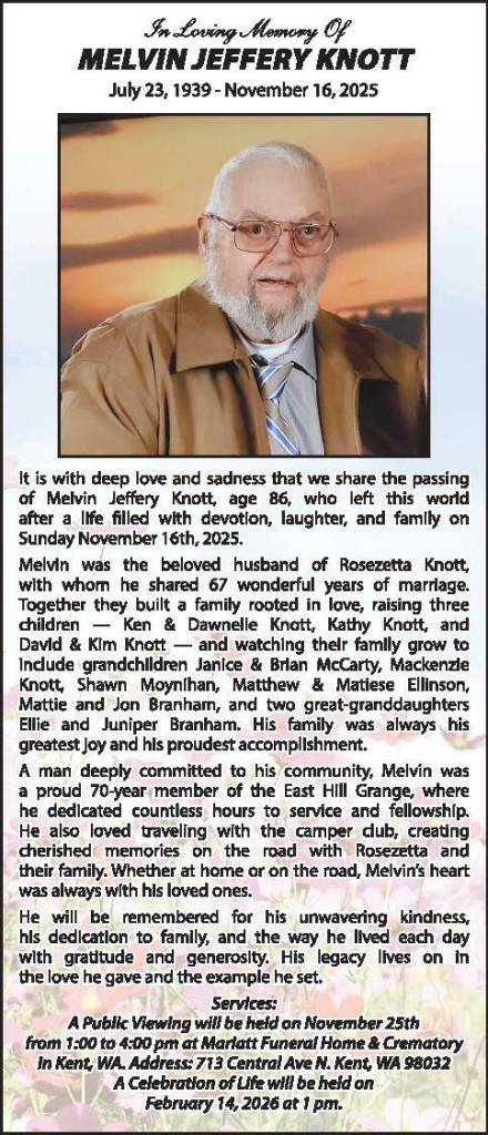 Melvin Knott | Obituary