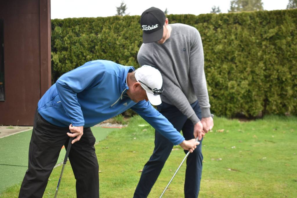 Brian Thornton gives instructions during a lesson. Ben Ray / The Reporter