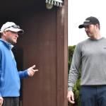 Brian Thornton gives advice during a lesson. Ben Ray /The Reporter