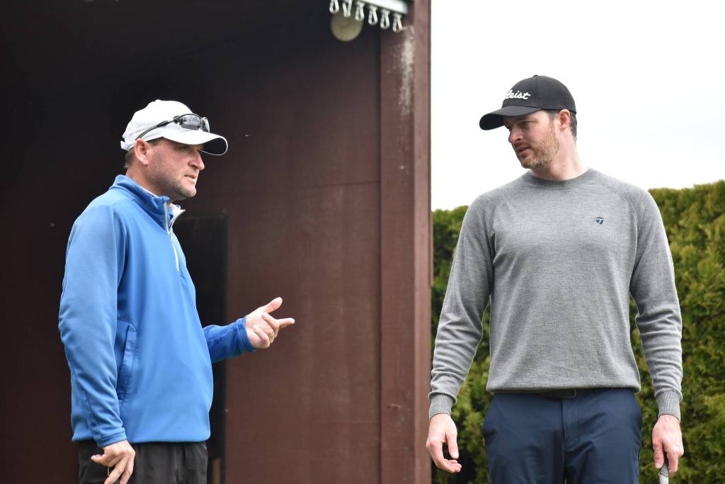 Brian Thornton gives advice during a lesson. Ben Ray /The Reporter