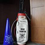 Brian Thorntons golf bag. Ben Ray /The Reporter