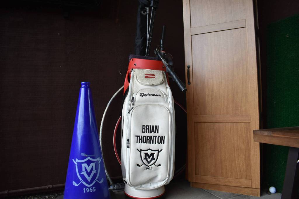 Brian Thorntons golf bag. Ben Ray /The Reporter