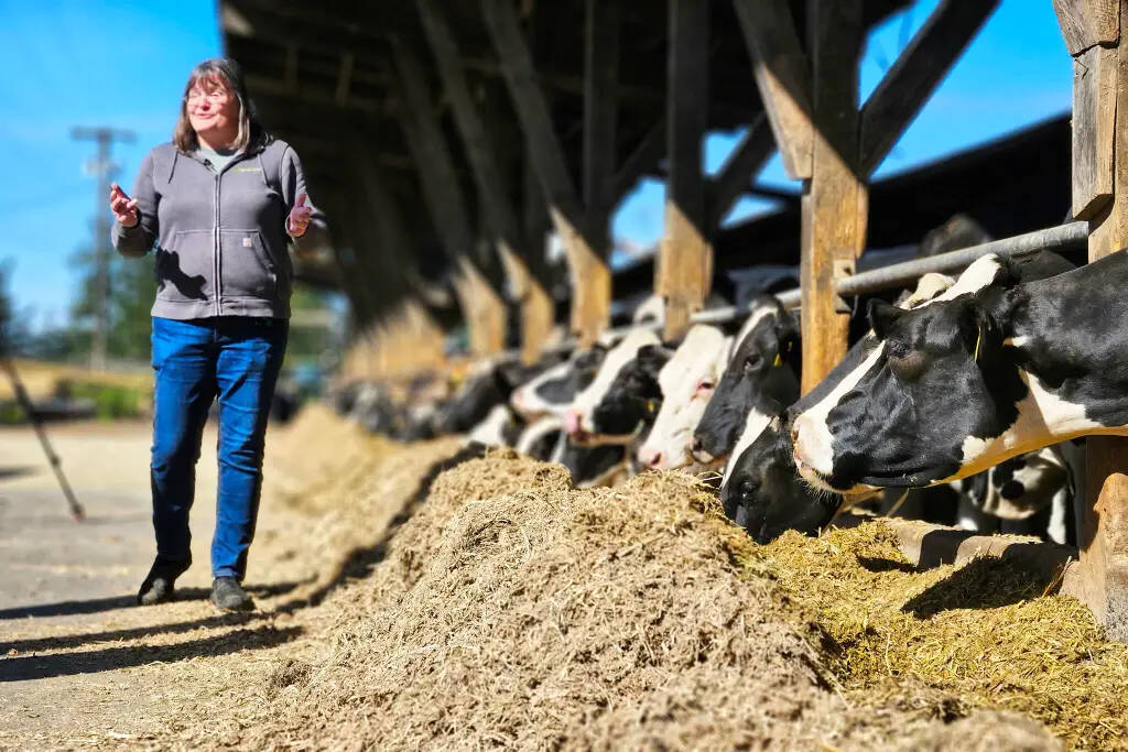 Leanne Krainick stumped for a bill that would have brought whole far, 2% milk back into schools in 2024; the federal Whole Milk for Healthy Kids Act of 2024 did not pass, but it was approved by Congress and signed into law by President Donald Trump in 2025. Photo by Ray Miller-Still