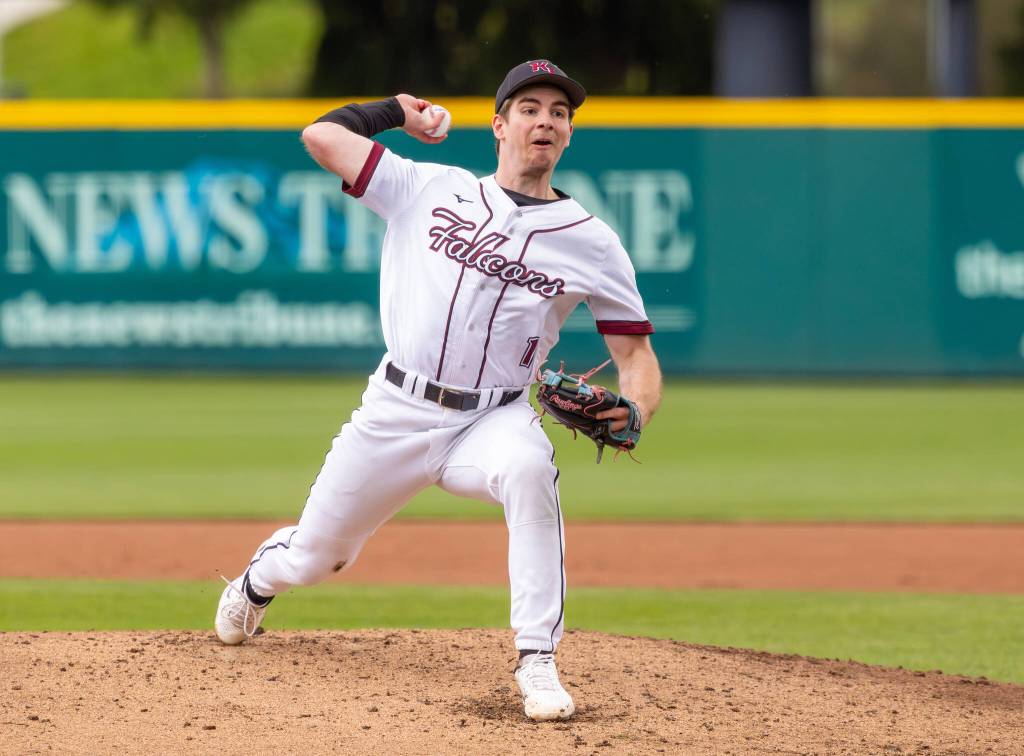 Christopher Moore pitching at Cheney Stadium. Photo provided by Robby Mullikin.