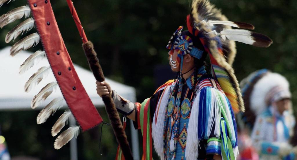 "Powwow People" directed by Sky Hopinka (Ho-Chunk Nation/Pechanga Band of Luiseño Indians) shows the energy and togetherness that permeates throughout a midsummer powwow at Daybreak Star in Seattle. Image courtesy of SIFF.