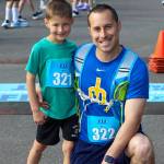 J. Kay, 7, and Anthony Kay, of Kent, participated in the annual run. COURTESY PHOTO, City of Kent